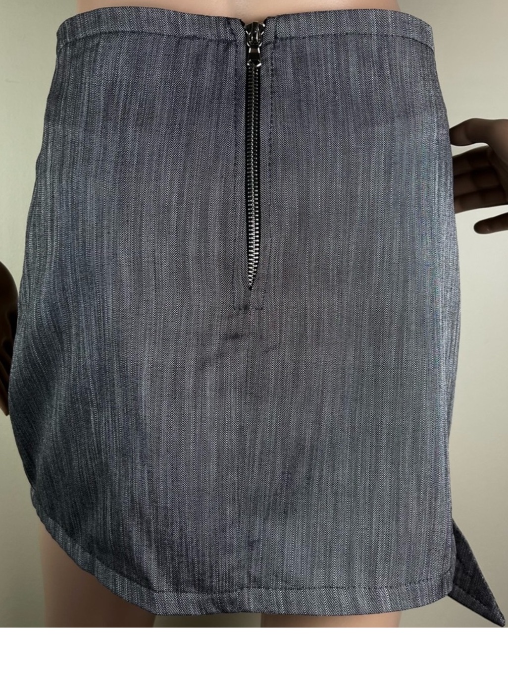 New Sami Miro Vintage Revolve Gray Mini Skirt — image 7 of 8